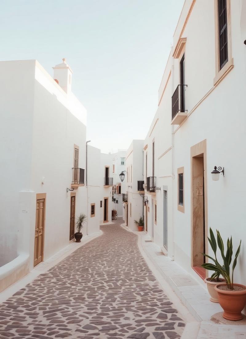 Whitewashed streets of Ostuni